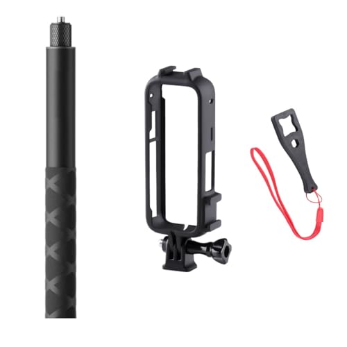 Image of Adofys Invisible Monopod Stick+Housing Case Combo Set for Insta360 ONE X4 Action Camera | Compatible with Insta 360 X4 Action Camera | ABS Plastic Cover Camera Protective Frame