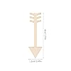 Lurrose Wooden Arrow Slices 100Pcs Unfinished Wood Craft Embellishments for DIY Painting Home Decoration 1.57X0.47 Inch Natural Wood Pieces #1