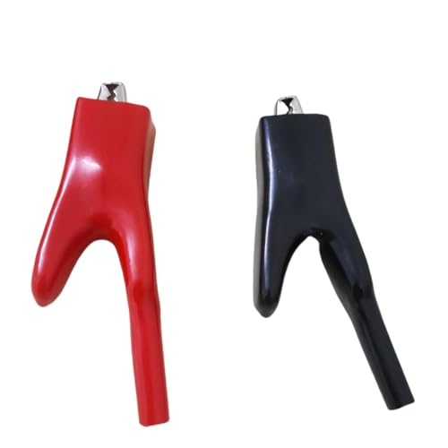 Image of Insulated Alligator Clips 50A Heavy-Duty Alligator For Car Battery Alligator Clips 4Pcs