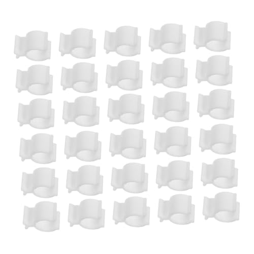 POPETPOP 100pezzi Clip Per Collare Pompa Per Dispenser Cosmetici Shampoo Lozione Detergente Bianco Materiale Pp Installazione Rapida e Design Adatto Viaggi Blocco Per Pompa Per