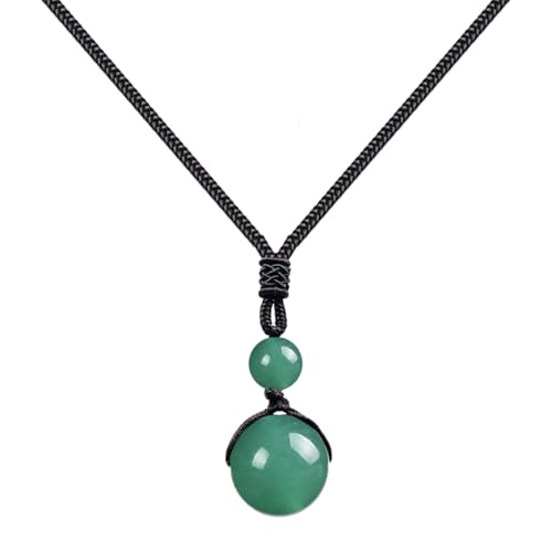 cotigo - colgante de piedra natural 14mm, collar con hilo