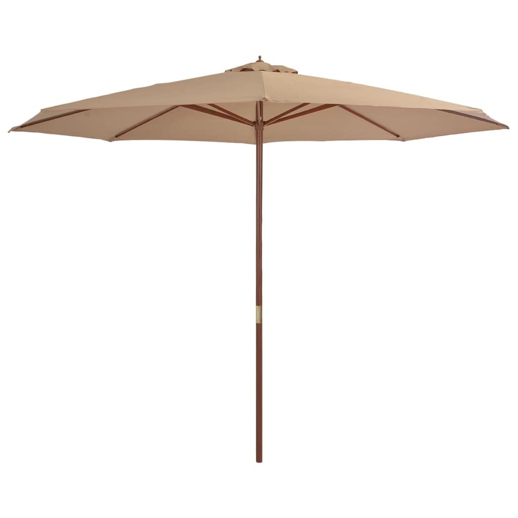 Ombrelloni da giardino con strutture in legno