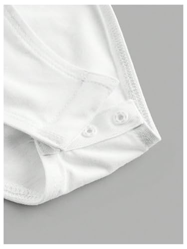 Girl's 2 Packs Square Neck Bodysuit Short Sleeve Shapewear Leotard Summer Tops Basic Tees3