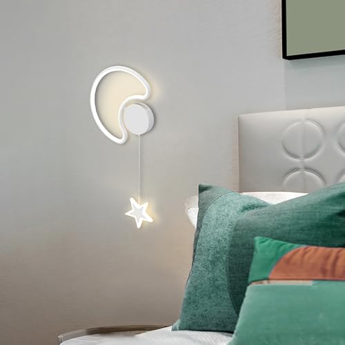 Aplique de pared LED infantil con 3 modos de color y estructura metálica moderna 4