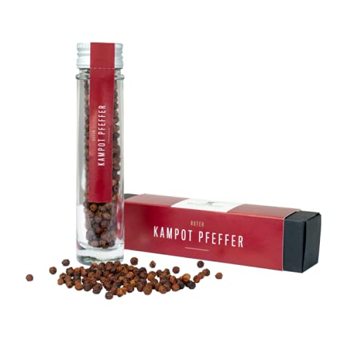 Windspiel Premium Dry Kampot Pfeffer Gin Set 47% 0,5l + 33g roter Kampot Pfeffer ganz – Bild 4