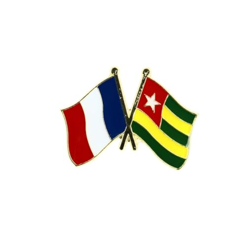 Clj Charles Le Jeune Pin's Drapeaux Jumelage France - Togo - Jumelage - qualité de finition - Epingle - Broche - Badge - Jumelage et Fraternité