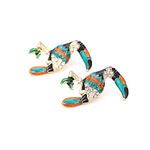 Parrot Earrings For Women, Cute Parrot Toucan Earrings For Girls, Parrot Branch Dangle Earrings Hypoallergenic, Tropical Parrot Bird Drop Earrings, Parrot Animal Bohemian Earrings Studs, Parrot Birds Jewelry Gifts Funny Earrings #TOP2