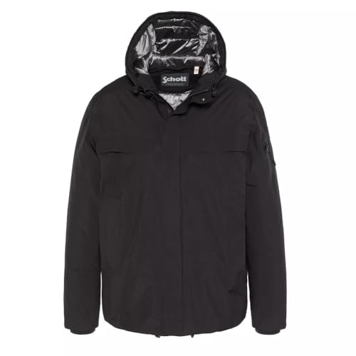 Schott NYC Homme Emmett-black XL BLOUSON, Noir, XL EU