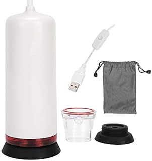 Oreilet Vacuum Pump for Vacuum Storage Bags, Portable Electric Vacuum Air Pump, Space Saver Bags Automatic Vacuum Pump, Vacuum Pump for Comforters Clothes Pillows Seal Bag, White