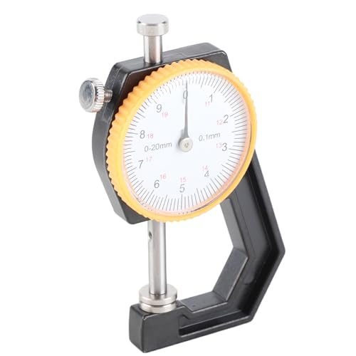 Herramienta de medición de dial para espesor de esfera calibre grueso de 0-20 mm en acero para artesanía miniatura 4