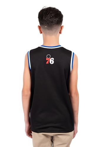 Image of Ultra Game Youth NBA Official Tank Top Mesh Sleeveless Muscle T-Shirt - Black