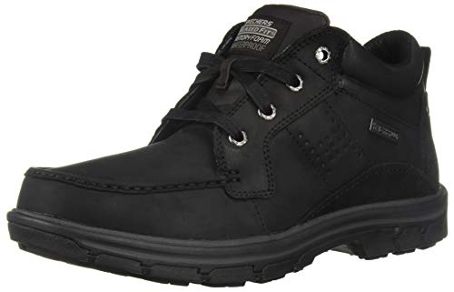 Skechers Men's Segment-MELEGO Chukka Boot, bbk, 9.5 Medium US