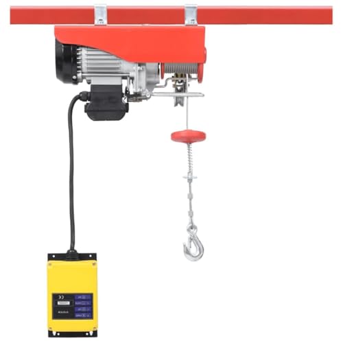 Vetnasa Polipasto eléctrico con Mando a Distancia 1000 W 300/600 kg Economía e Industria, Manipulación de Materiales, Izado y Subida, Cabrestantes 19,08 KG