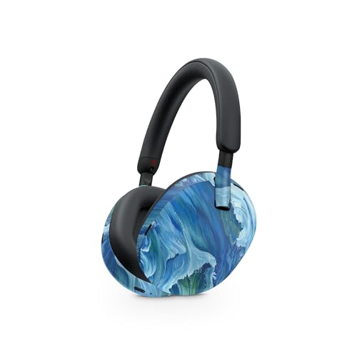 Image of MightySkins Skin Compatible with Sony WH-1000XM5 Headphones - Perfect Wave | Protective, Durable, and Unique Vinyl Decal wrap Cover | Easy to Apply, Remove, and Change Styles