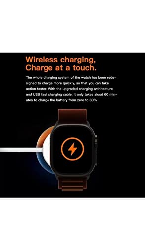 Image of Kalpana Shop Smartwatch T800 Series Ultra Smart Watch HD with Sports Mode, Wireless Charging and Health Monitoring Sports Features (Without SIM)(New Series Ultra8 T800)