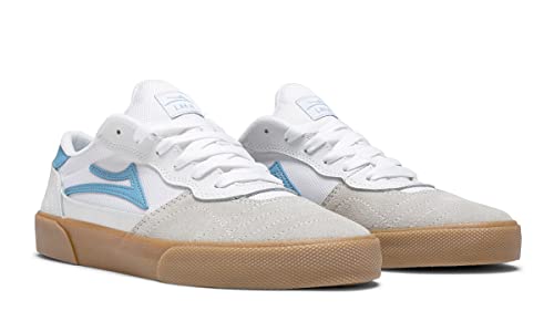 Lakai Cambridge Smu, Skate Shoes, White/Light Blue Suede, 10.5 #TOP23
