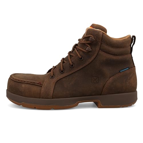 Image of Twisted X Men's 6 inch Nano Composite Toe Waterproof Work Boot, Oak, 7 M