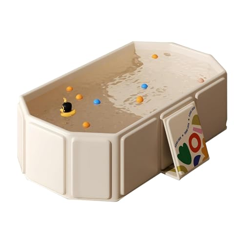 Image of Gvnd Foldable Kids Bathtub for Infants to Toddler with Non-Slip Base,Easy Storage,Perfect for Small Spaces,Ideal for Travel & Home - Suitable for Baby 0-8 Years
