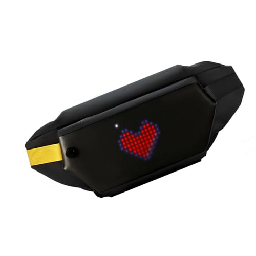 Riñonera LED para regalar con pantalla programable y compartimentos impermeables 6