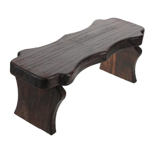 NUOLUX 実用的ポータブル小型丸椅子 軽量移動可能 日式実木低めスツール 足置き兼用 瞑想用ベンチ 家 オフィス対応