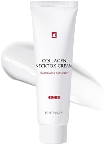 TOSOWOONG Collagen Necktox Cream with Collagen and Hyaluronic Acid, Korean Skin Care, 50ml, 1.69 fl. oz.