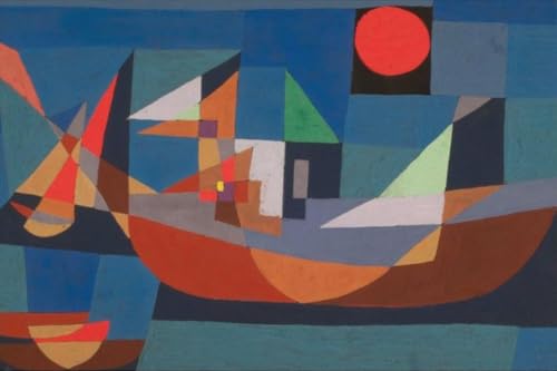 Toile Paul Klee Navires au repos pour créer une ambiance galerie d'art moderne