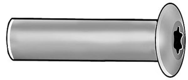 Arch Barrel, 3/8"-16, 1 3/4 in BRL Lg, 1/2 in BRL Dia, 18-8 Stainless Steel Plain