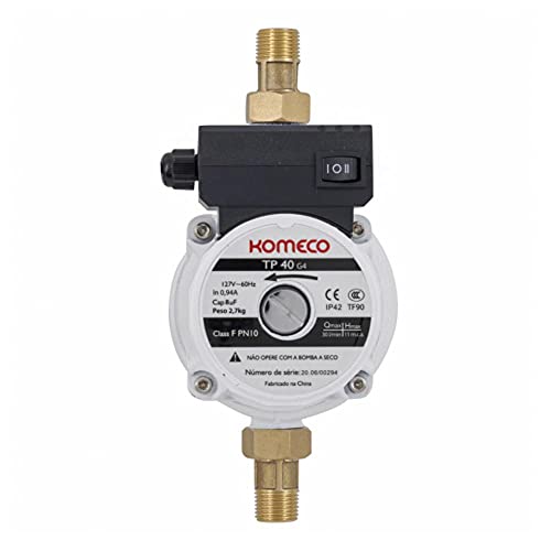 Mini Bomba Pressurizadora de Água - KOMECO TP40 G4 - Ferro - 60Hz - 220v