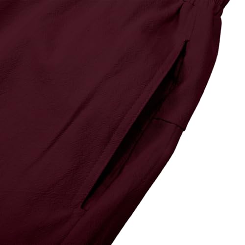 Ensemble homme short et chemise manches courtes décontracté rouge XXXL - 7