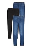 Kollektion: Casual C&A Damen Jeggings Hosen Exklusiv Online Casual Jegging Stretch Baumwolle Denim 3er Pack Multipack Jeans-blau 36 S-L-R
