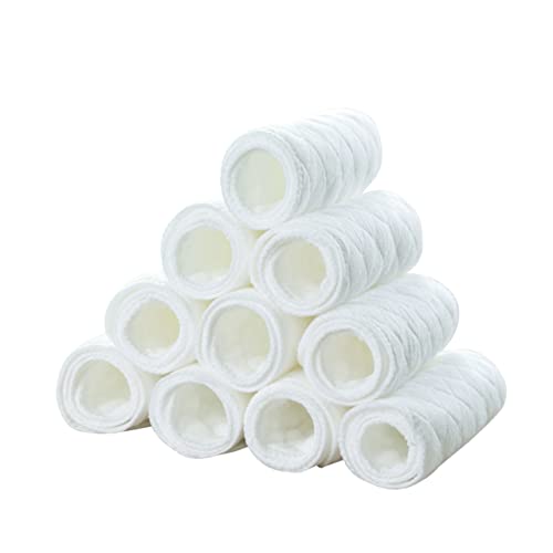 JOINPAYA 10pcs Diapers Products for Diapers Underwear Training Cotton Diapers Cloth Diapers Newborn Diaper Stuff for Newborn Products for Newborns White