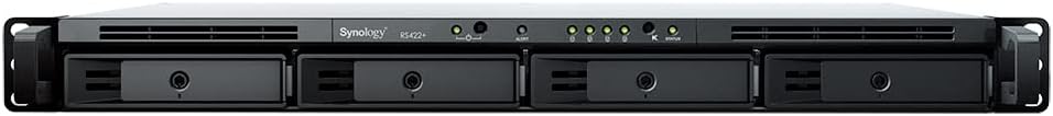 Synology 4 bay NAS 1.4Ghz Quadcore CPU - RS422+ Rack Station, Black