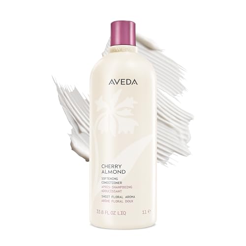 Image of Aveda Cherry Almond Softening Conditioner | for Normal to Dry Hair | 98% Naturally Derived* | with Coconut Oil & Shea Butter | Silicone Free | Iconic Aroma of Tonka, Orange, Ylang Ylang, 1000ml