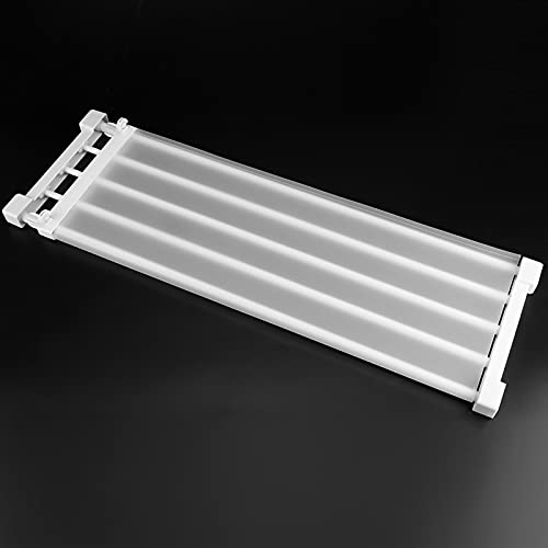 Erweiterbar Regalteiler Teleskop Garderobensystem Regal Wandmontiertes Aufbewahrungsregal, Lagerregal Separator Schrank Divider DIY Organizer für Küche Badezimmer 73-128cm