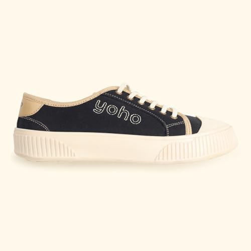 Image of YOHO Canvas CZ Sneakers for Women | Lightweight Casual Shoes | Everyday Comfort, Breathable Fit, Durable Grip Sole, Versatile Slip-On or Lace-Up Style, Trendy