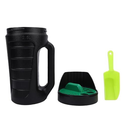 Esparcidor manual para fertilizante de 2.5L con tapa ajustable