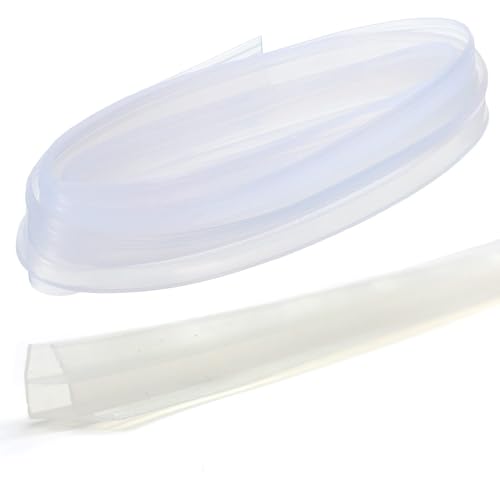 Junta de ducha con ajuste exacto para puertas de cristal de 6 – 12 mm, 300CM Junta para puerta de ducha con goma especialmente gruesa – adecuada para todos los tipos de ducha