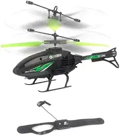 Helicóptero Infantil com Controle de Pulso e Sensor de Movimento, Brinquedo Educativo com Luz LED, Bateria Recarregável, Seguro e Resistente – Ideal para Crianças