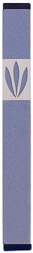 Baltinester Agayof Traditional Leaf Shin Mezuzah 1.5 x 12cm - Silver