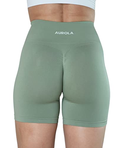 Image of AUROLA Intensify Workout Shorts for Women Seamless Scrunch Short Gym Yoga Running Sport Active Exercise Fitness Shorts