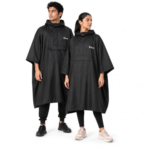 Unisex Rain Poncho With Pocket, Waterproof Poncho Raincoat for Me...