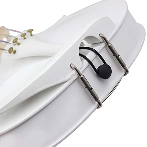 SEACHASER Violino Acústico Natural 4/4 Tamanho Completo com Arco Novo Cor Branca