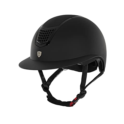  Equestro cap Modello Eclpise Opaco Visiera Polo M, Nero