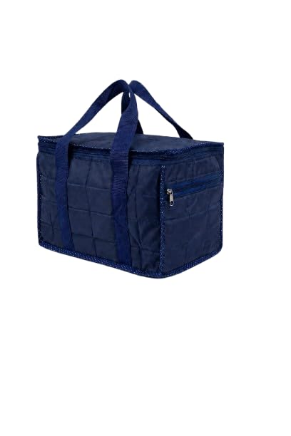 GLOBAL CAARTS Multipurpose Quilted Storage Bag with Zipper | Foldable Travel & Home Organizer Bag | Durable Clothing, Blanket, Bedding & Household Storage Bag | Lightweight Carry Bag | 30 x 21 x 21 cm-image-43