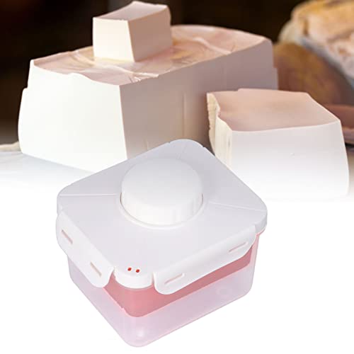 CYSFETENA Tofu Presse für Hausgemachten Tofu, Automatische Tofu Abtropfvorrichtung aus BPA-freiem PP Material, Paneer Maker für Festen und Seidigen Tofu, Paneer und Käseform