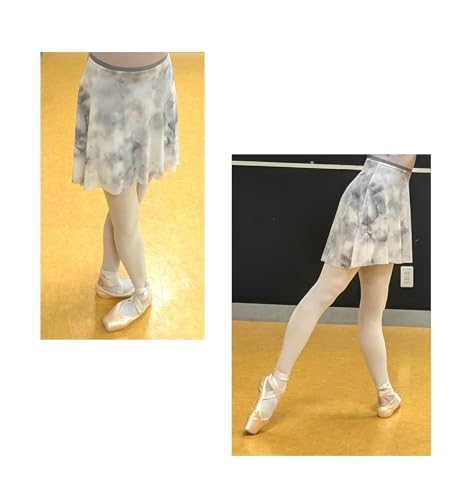 プロダンス ブラックピンクマーブル バレエスカート PSL014MA