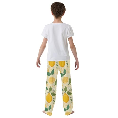 Lemon Flower Pajama Pants Long Sleep Pant Soft PJ Bottoms Sleepwear3