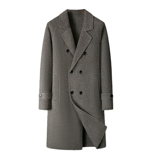 Abrigo largo de lana casual para el frío urbano de otoño e invierno