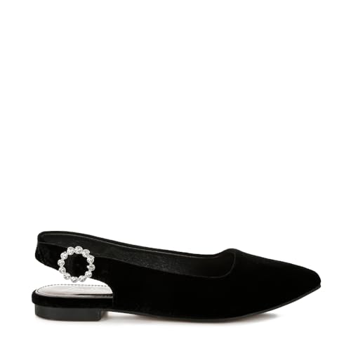 Dolan Velvet Slingback Flat Sandals