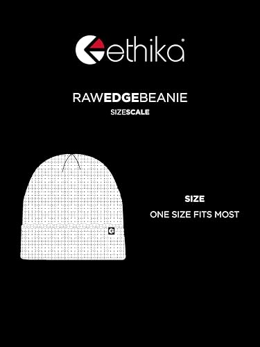 Bonnet Raw Edge Blanc Ethika - Bonnet Streetwear Homme Femme